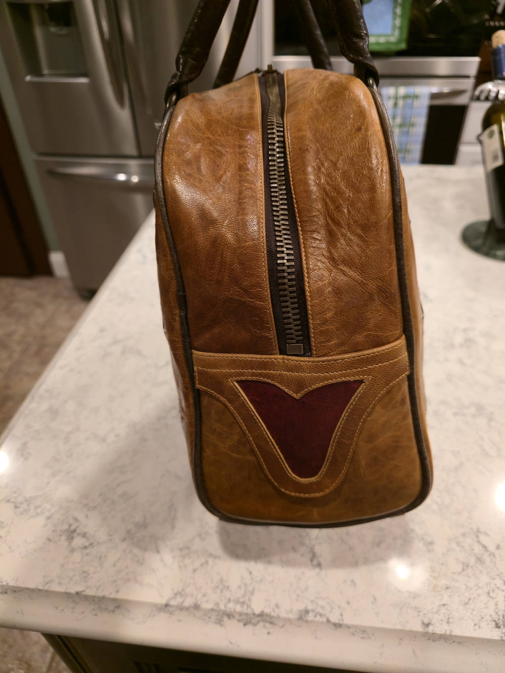 Old Gringo Rayna Eagle Tooled Leather Bowler Bag - Picture 3 of 7